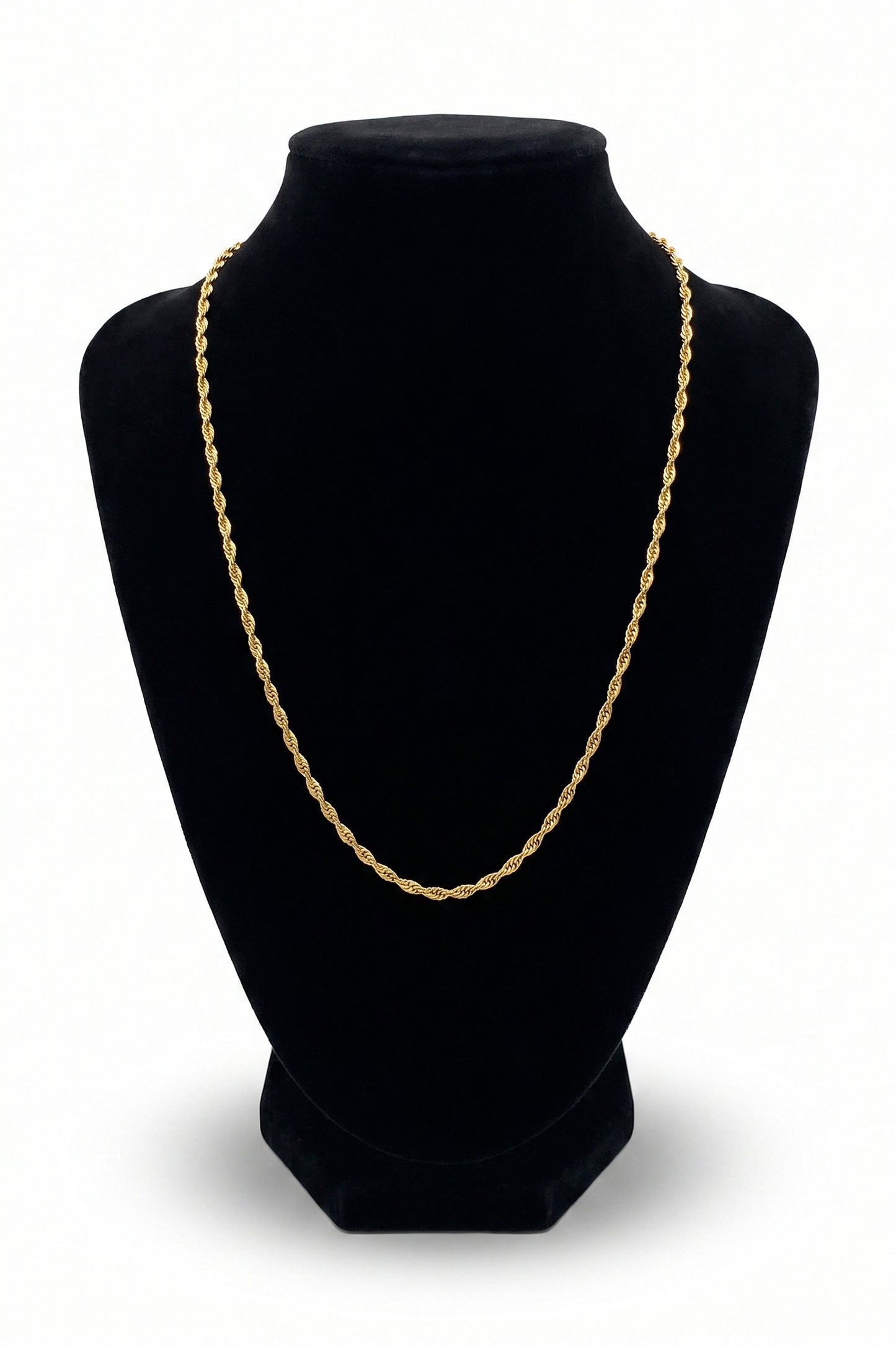 Classic Gold Rope Chain Necklace