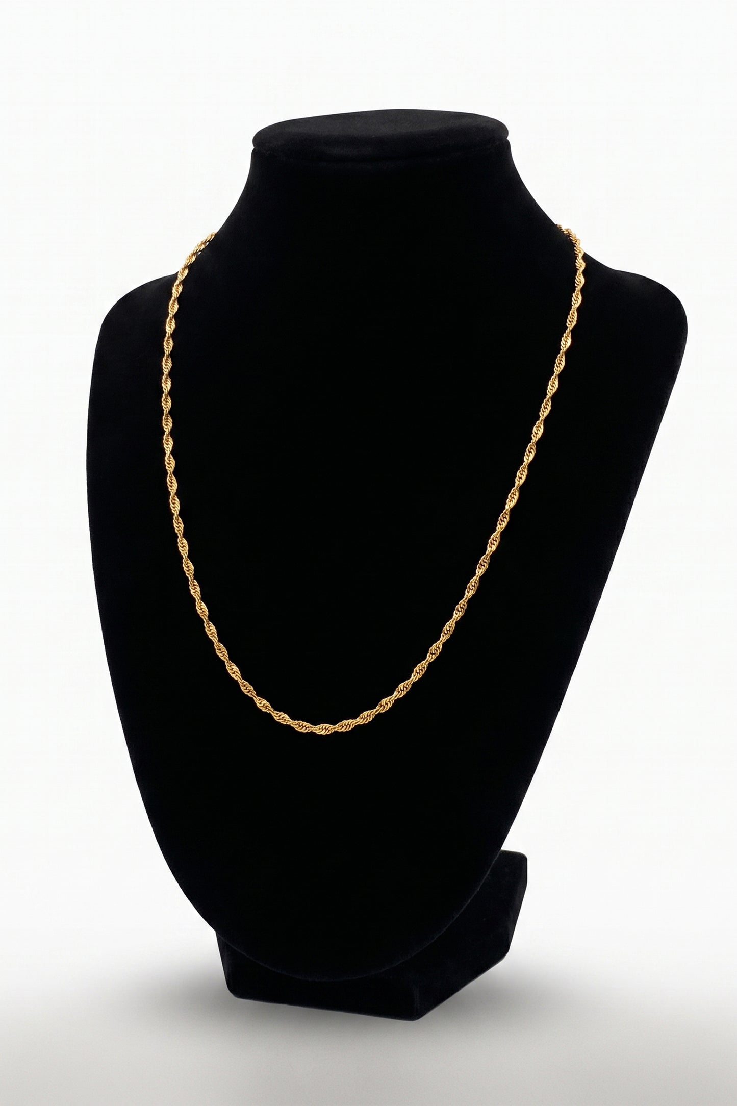 Classic Gold Rope Chain Necklace
