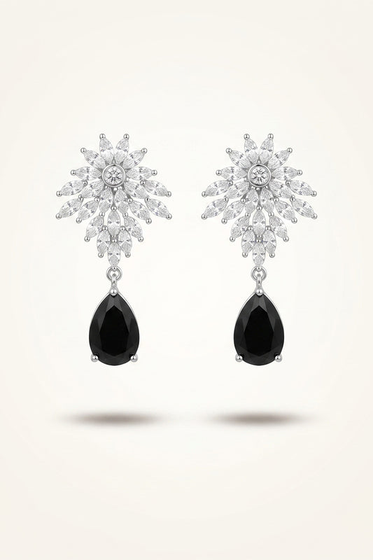 Celeste Bloom Crystal Drop Earrings